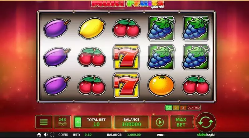 Multi Fruits Quattro Slots made by StakeLogic - Info and Rules