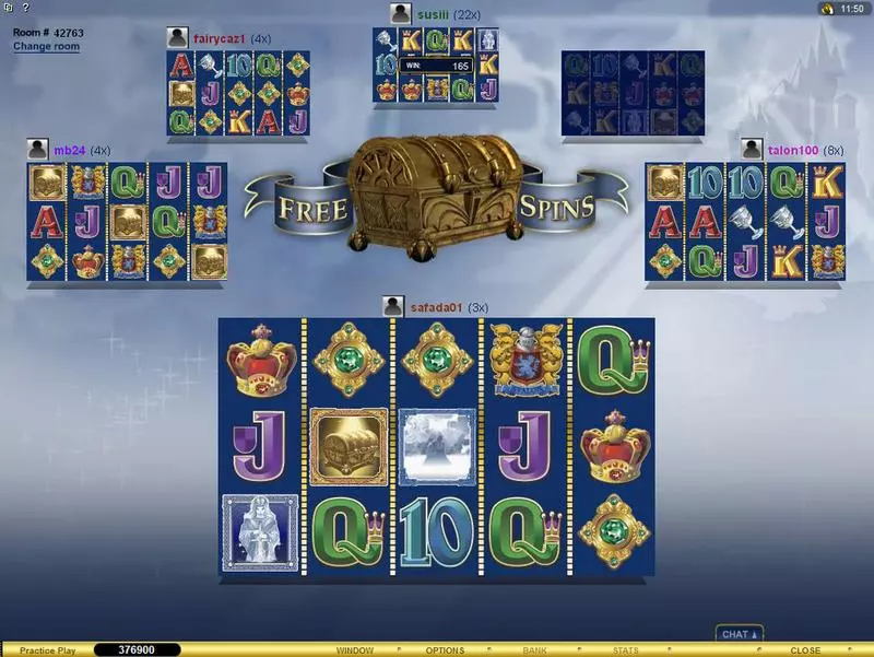 Multi-Player Avalon Slots made by Microgaming - Main Screen Reels