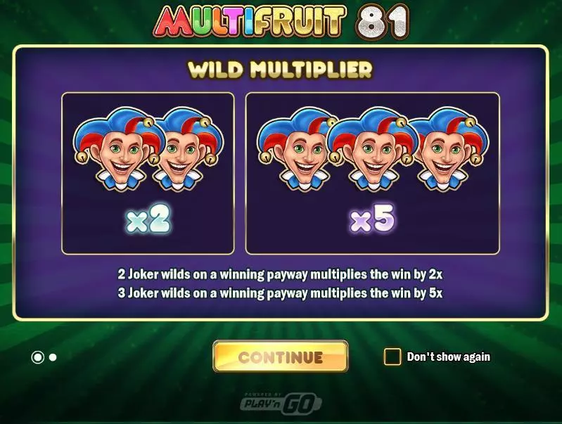 Multifruit 81 Slots made by Play'n GO - Info and Rules