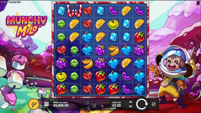 Munchy Milo Slots made by Hacksaw Gaming - Main Screen Reels