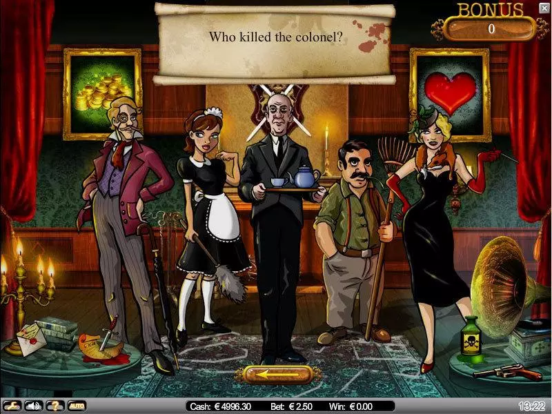 Mystery at the Mansion Slots made by NetEnt - Bonus 1