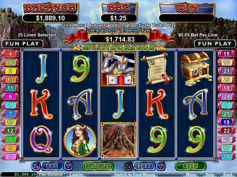 Mystic Dragon Slots made by RTG - Main Screen Reels