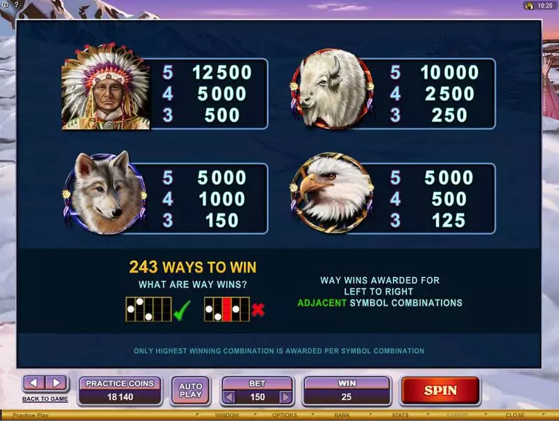 Mystic Dreams Slots made by Microgaming - Info and Rules