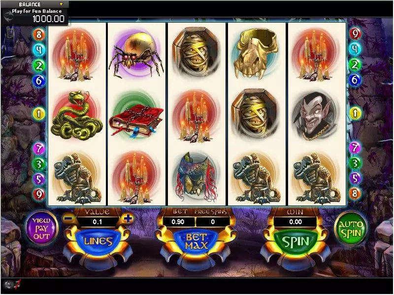 Mystic Slots made by GamesOS - Main Screen Reels