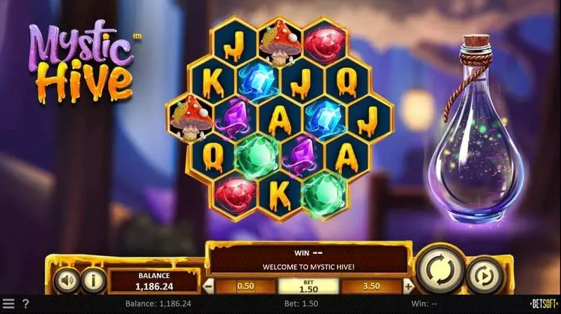 Mystic Hive Slots made by BetSoft - Main Screen Reels