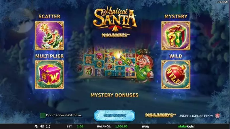 Mystical Santa Megaways Slots made by StakeLogic - Info and Rules