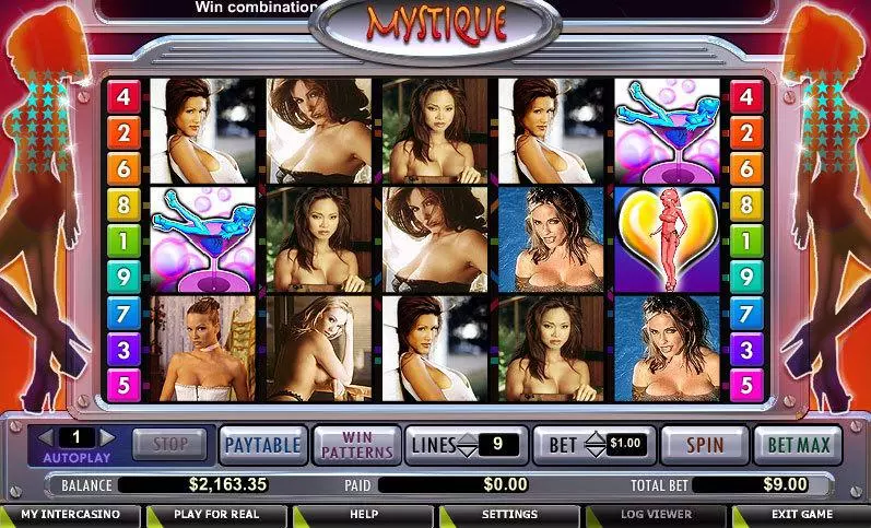 Mystique Club Slots made by CryptoLogic - Main Screen Reels