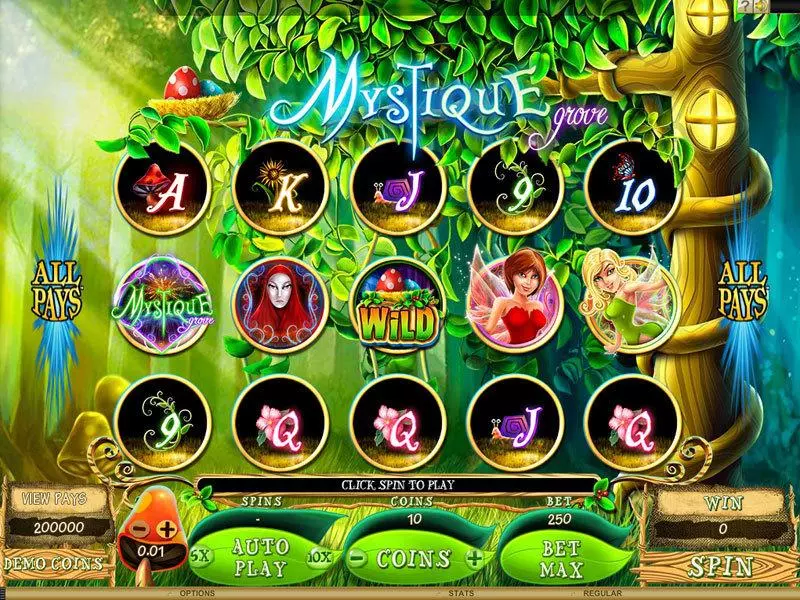 Mystique Grove Slots made by Genesis - Main Screen Reels