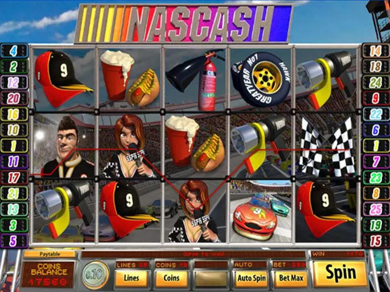 Nascash Slots made by Saucify - Main Screen Reels