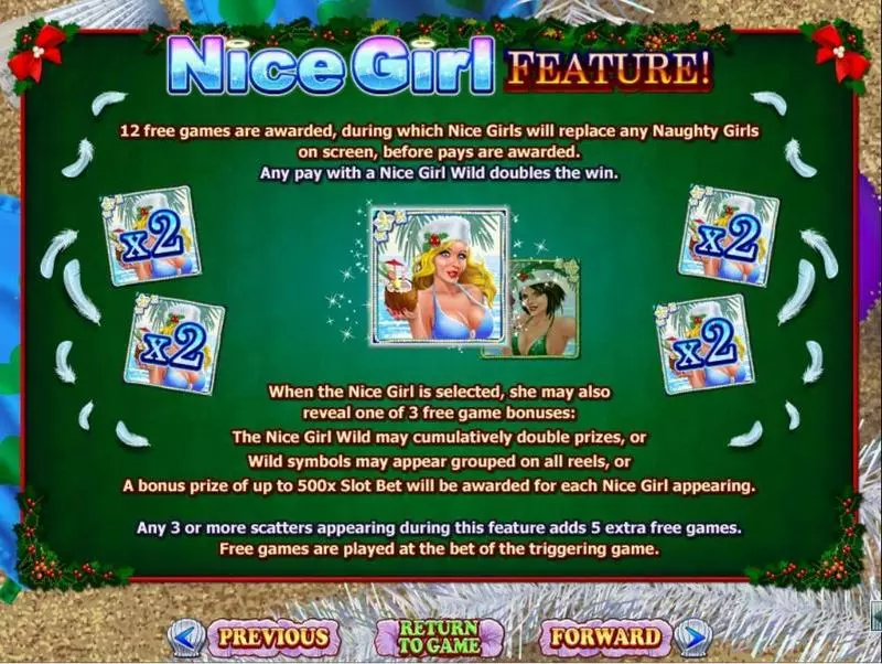 Naughty or Nice Spring Break Slots made by RTG - Info and Rules