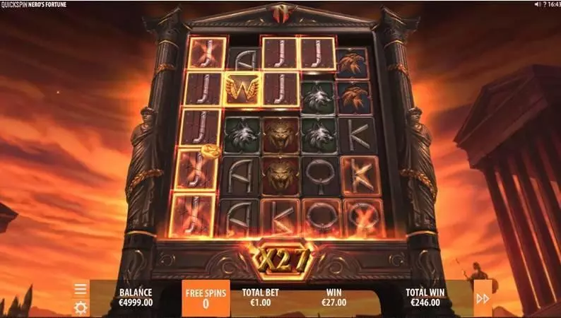 Nero’s Fortune Slots made by Quickspin - Main Screen Reels
