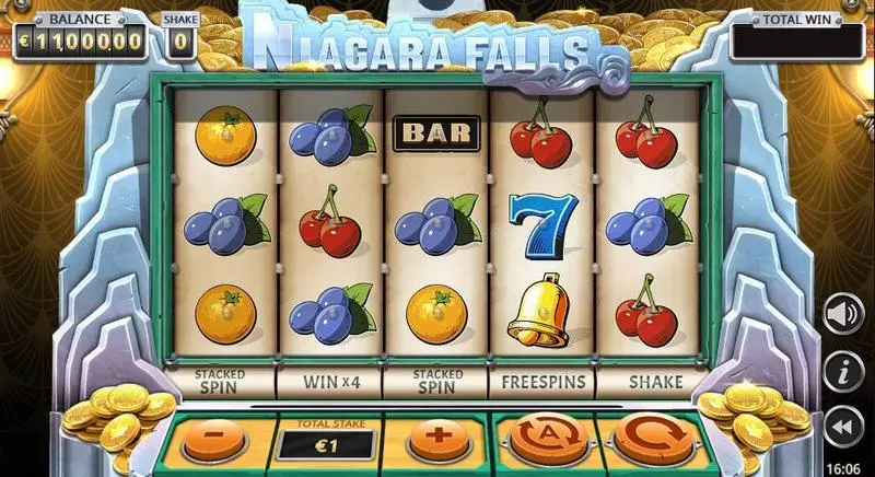 Niagara Falls Slots made by Yggdrasil - Main Screen Reels