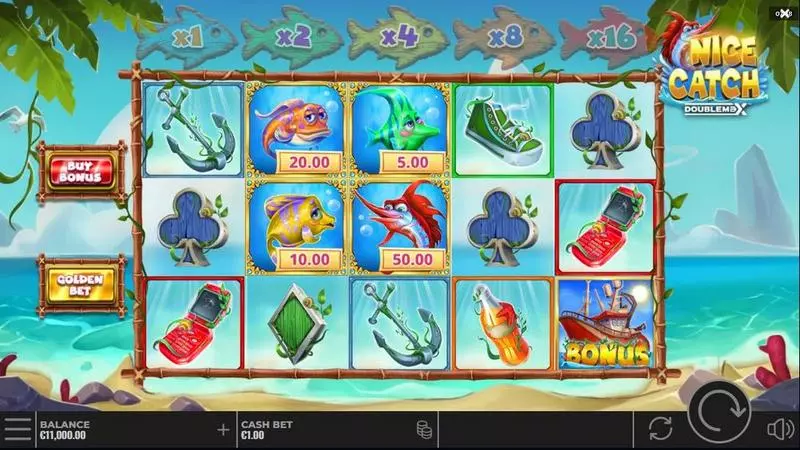 Nice Catch DoubleMax Slots made by Yggdrasil - Main Screen Reels