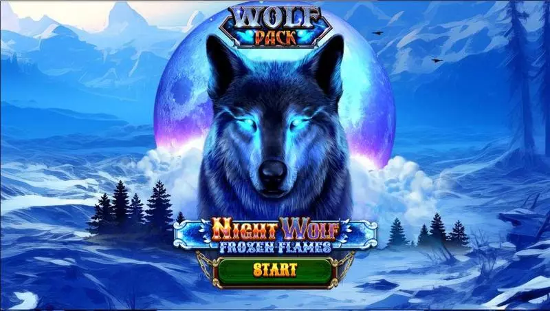 Night Wolf – Frozen Flames Slots made by Spinomenal - Introduction Screen