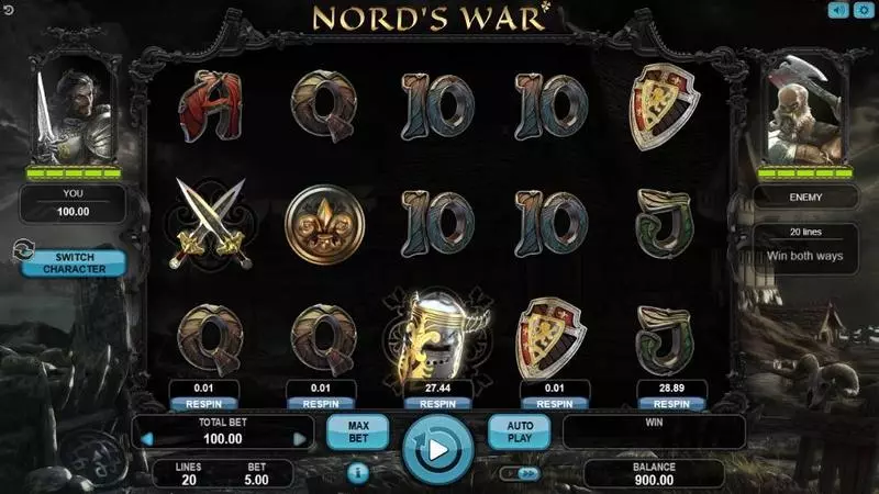 Nord's War Slots made by Booongo - Main Screen Reels