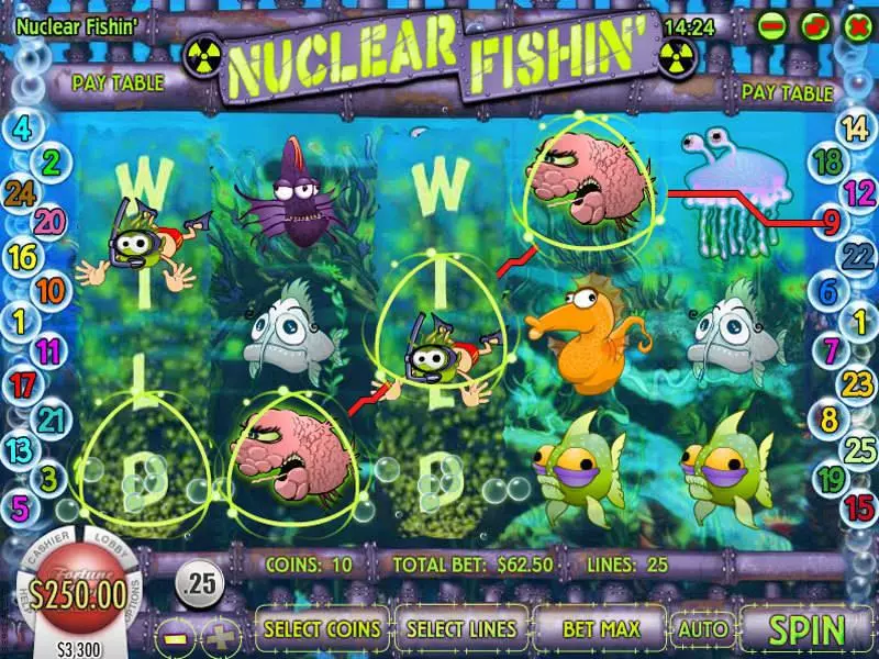 Nuclear Fishin Slots made by Rival - Bonus 1