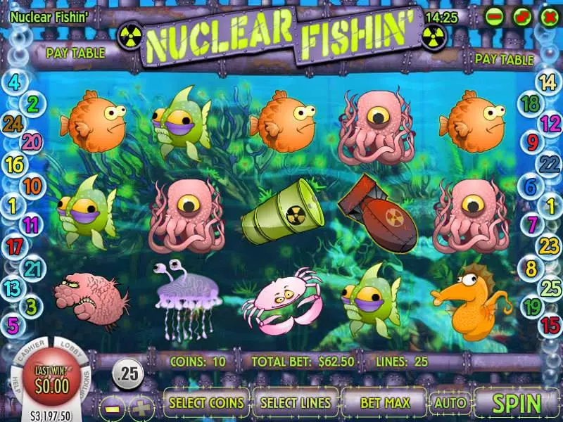 Nuclear Fishin Slots made by Rival - Main Screen Reels