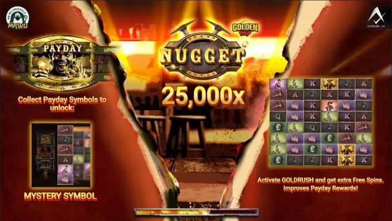 Nugget Slots made by AvatarUX - Introduction Screen