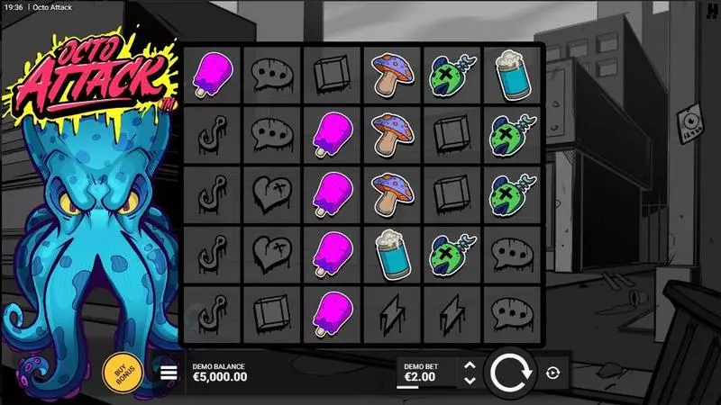 Octo Attack Slots made by Hacksaw Gaming - Main Screen Reels