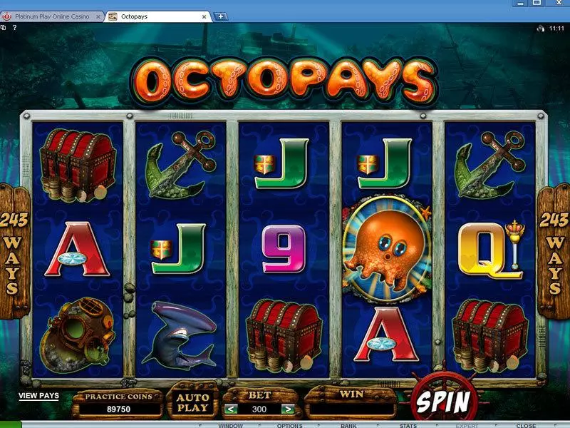 Octopays Slots made by Microgaming - Main Screen Reels
