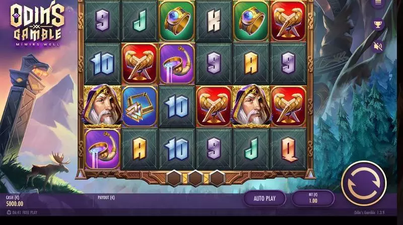 Odin’s Gamble Slots made by Thunderkick - Main Screen Reels