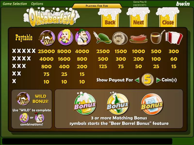 Oktoberfest Slots made by Amaya - Info and Rules
