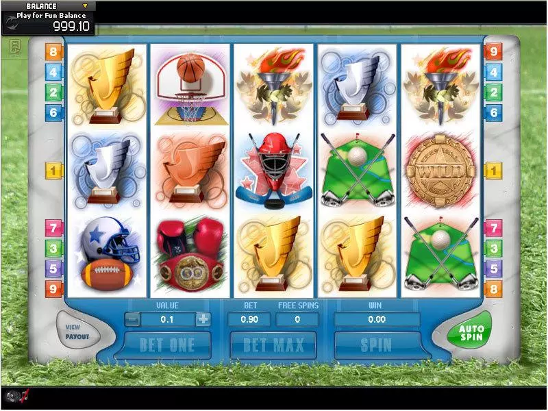 Olympic Slots made by GamesOS - Main Screen Reels