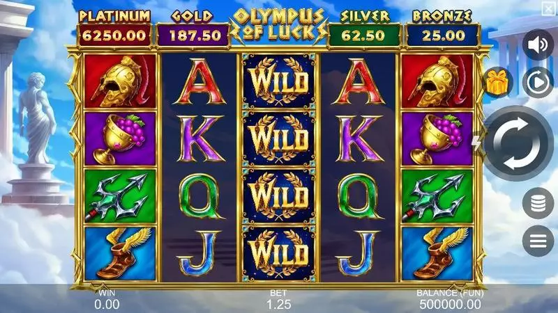 Olympus of Luck Slots made by Gamzix - Main Screen Reels