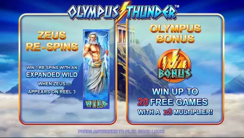 Olympus Thunder Slots made by Nyx Interactive - Info and Rules