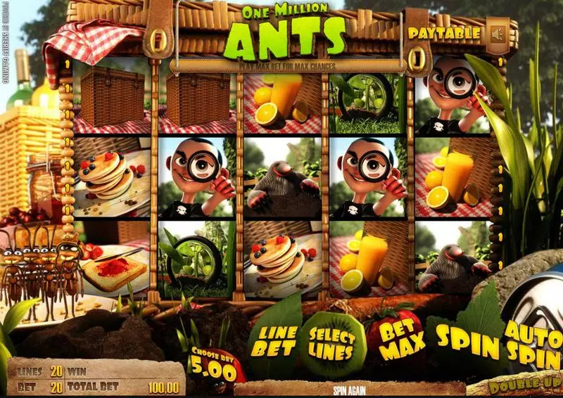 One Million Ants Slots made by Sheriff Gaming - Main Screen Reels