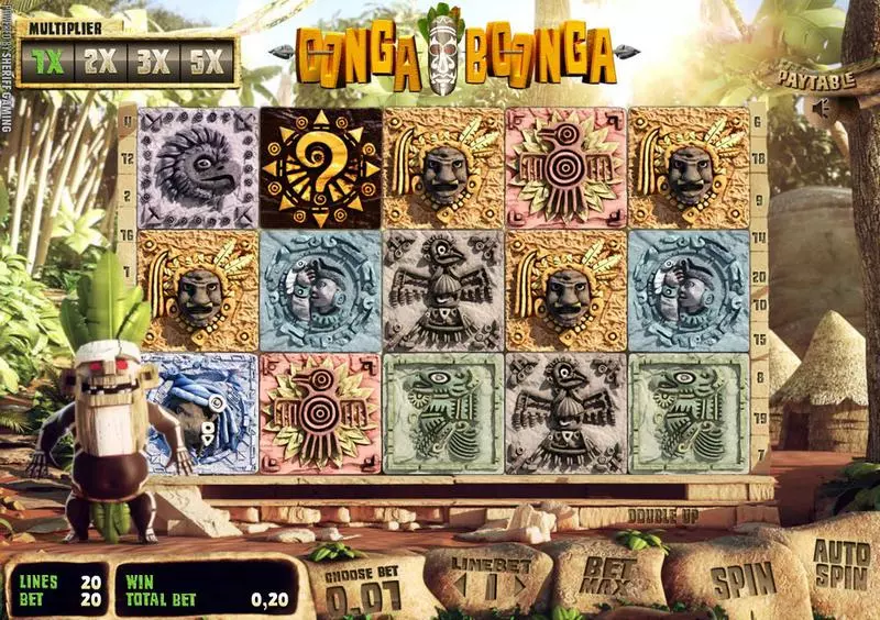 Oonga Boonga Slots made by Sheriff Gaming - Main Screen Reels