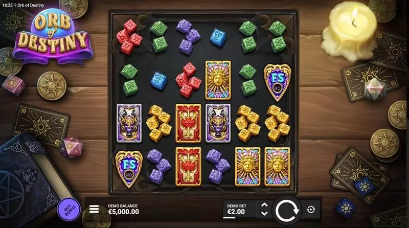 Orb of Destiny Slots made by Hacksaw Gaming - Main Screen Reels