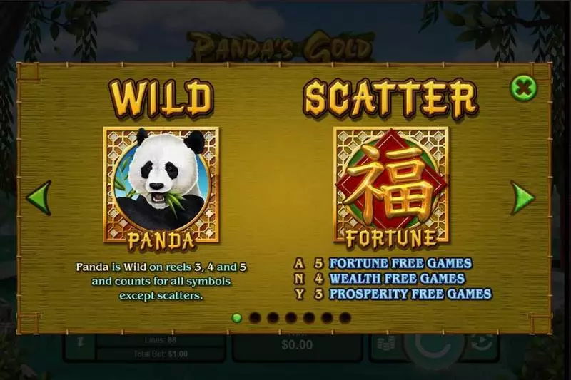 Panda's Gold Slots made by RTG - Bonus 1