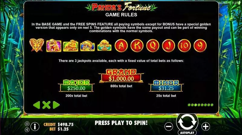 Panda’s Fortune Slots made by Pragmatic Play - Bonus 3