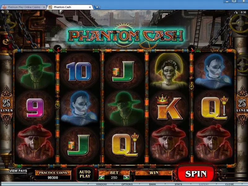 Phantom Cash Slots made by Microgaming - Main Screen Reels