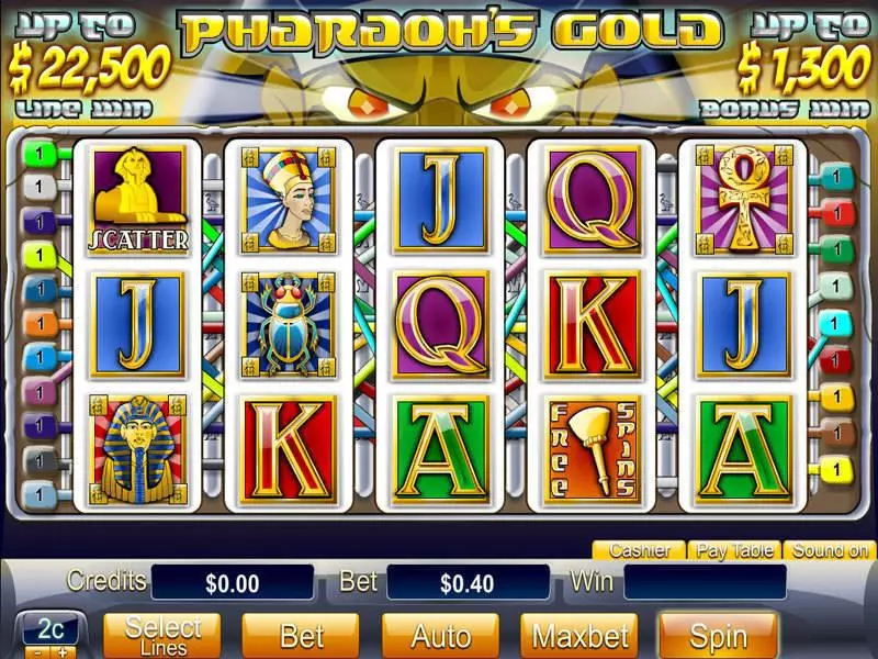 Pharaoh's Gold Slots made by Byworth - Main Screen Reels