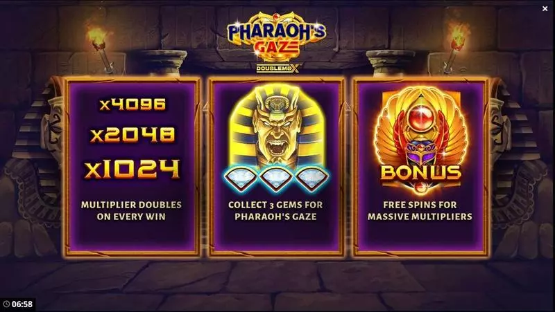 Pharaoh’s Gaze DoubleMax Slots made by Bang Bang Games - Info and Rules