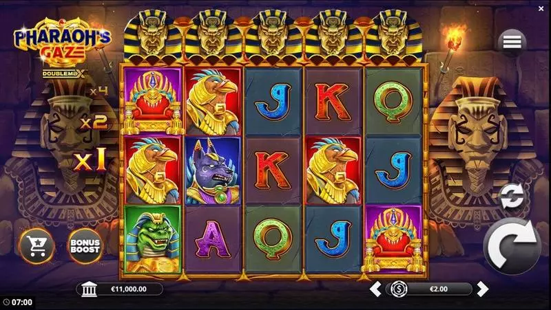 Pharaoh’s Gaze DoubleMax Slots made by Bang Bang Games - Main Screen Reels