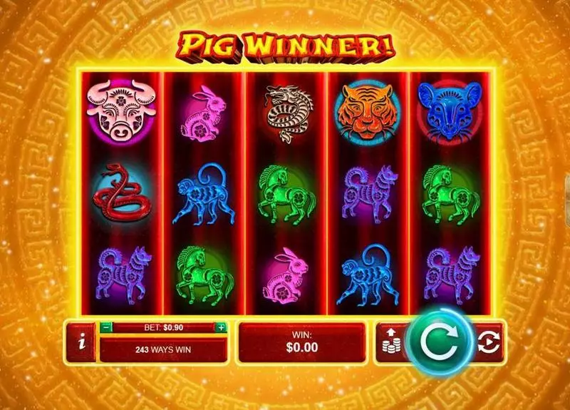 Pig Winner Slots made by RTG - Main Screen Reels