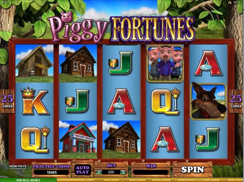 Piggy Fortunes Slots made by Microgaming - Main Screen Reels