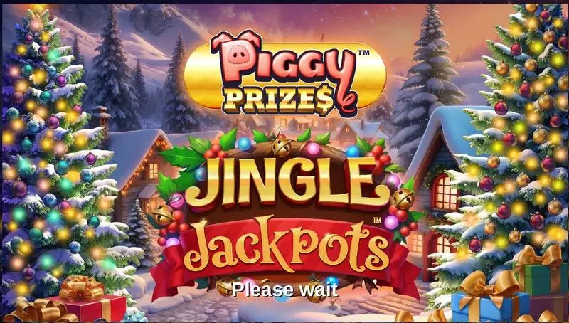 Piggy Prizes - Jingle Jackpots Slots made by Greentube - Introduction Screen