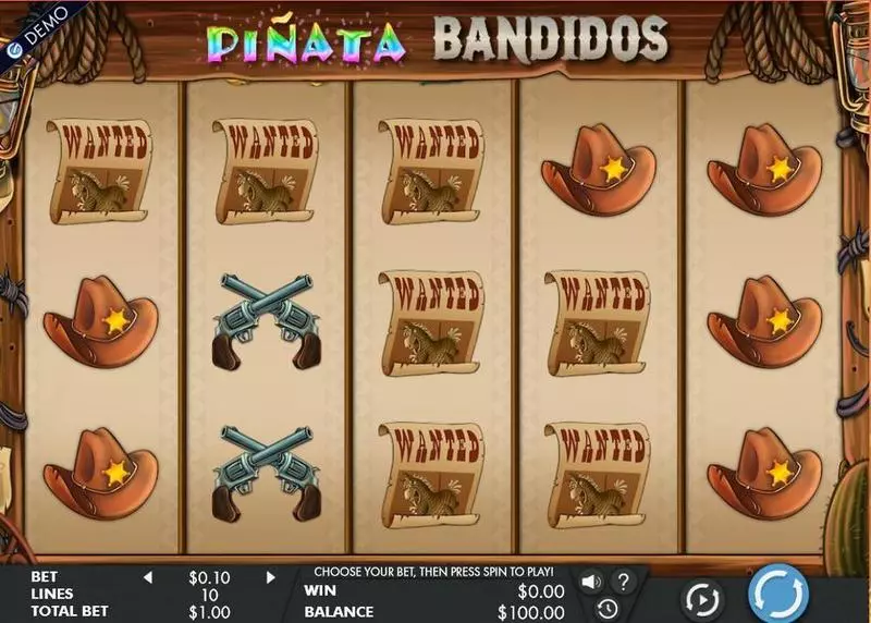 Pinata Bandidos Slots made by Genesis - Main Screen Reels