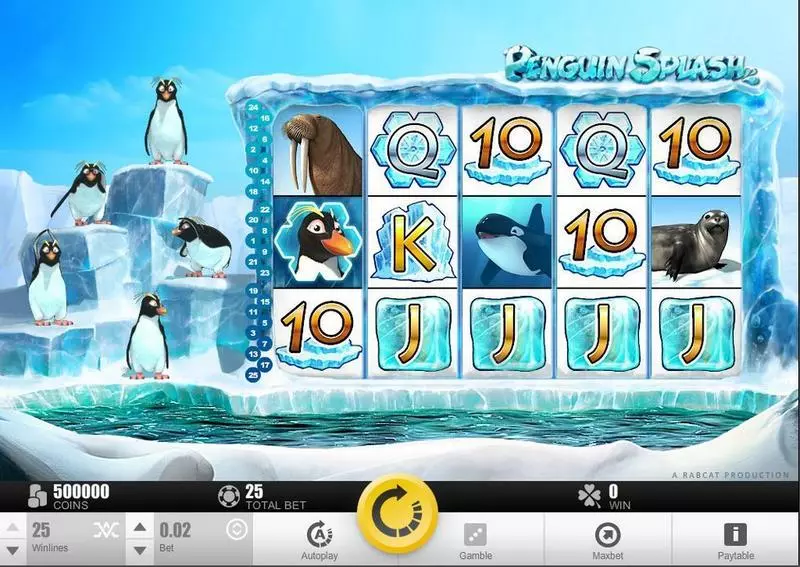 Pinguin Splash Slots made by Rabcat - Main Screen Reels