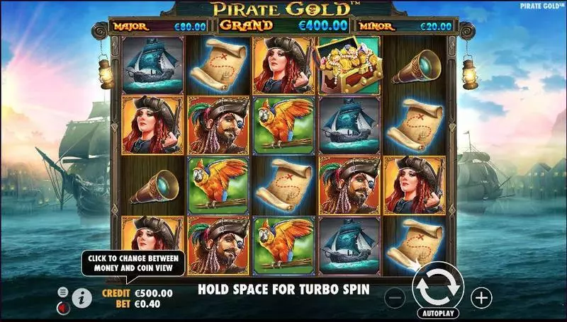 Pirate Gold Slots made by Pragmatic Play - Main Screen Reels