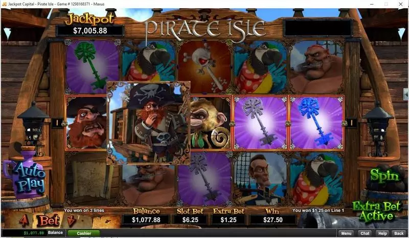 Pirate Isle - 3D Slots made by RTG - Main Screen Reels