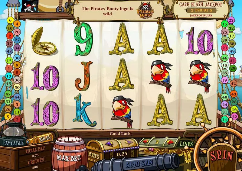 Pirates' Booty Slots made by bwin.party - Main Screen Reels