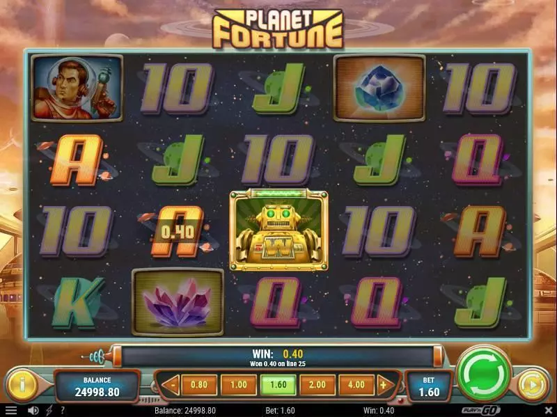Planet Fortune Slots made by Play'n GO - Main Screen Reels