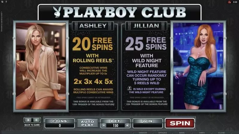 Playboy Slots made by Microgaming - Info and Rules