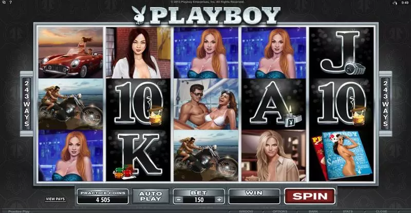 Playboy Slots made by Microgaming - Main Screen Reels