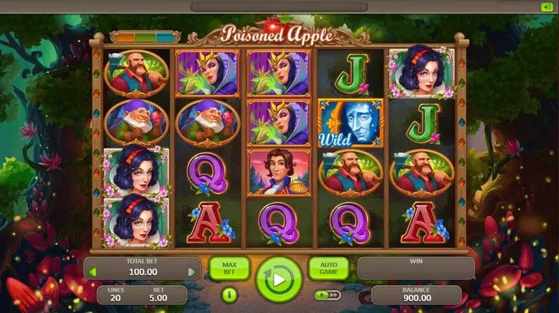 Poisoned Apple Slots made by Booongo - Main Screen Reels